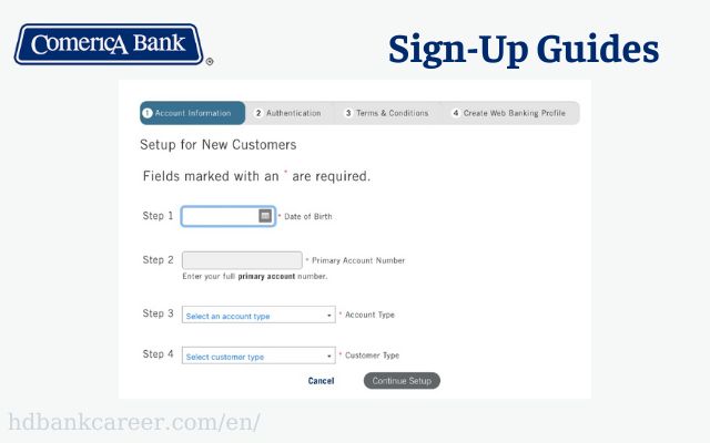 Comerica Mobile Banking Sign-Up Guides