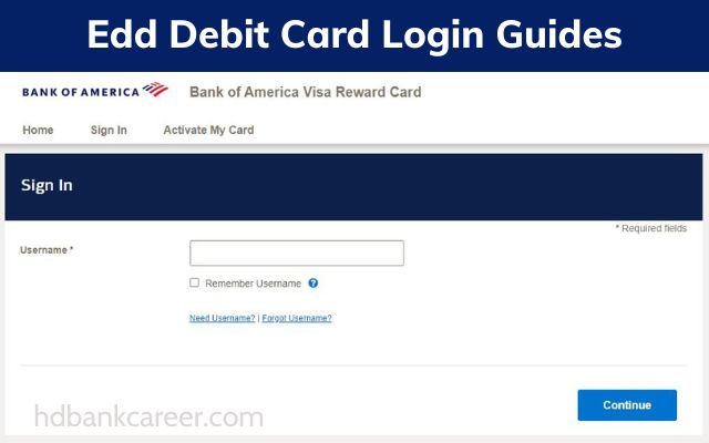 Edd Debit Card Login Guides