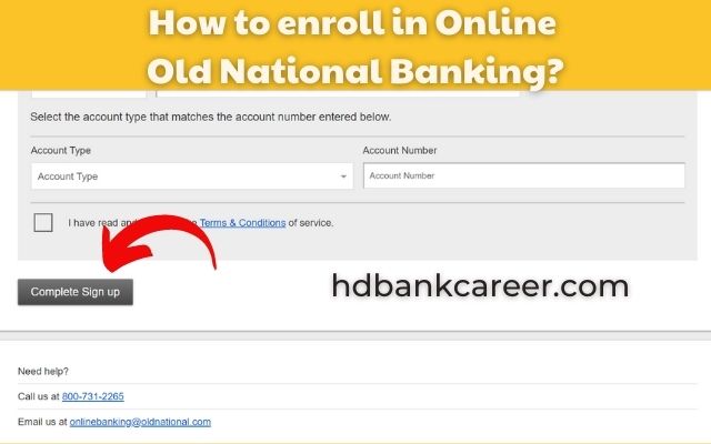 Enrolling in Online Old National Banking for Personal