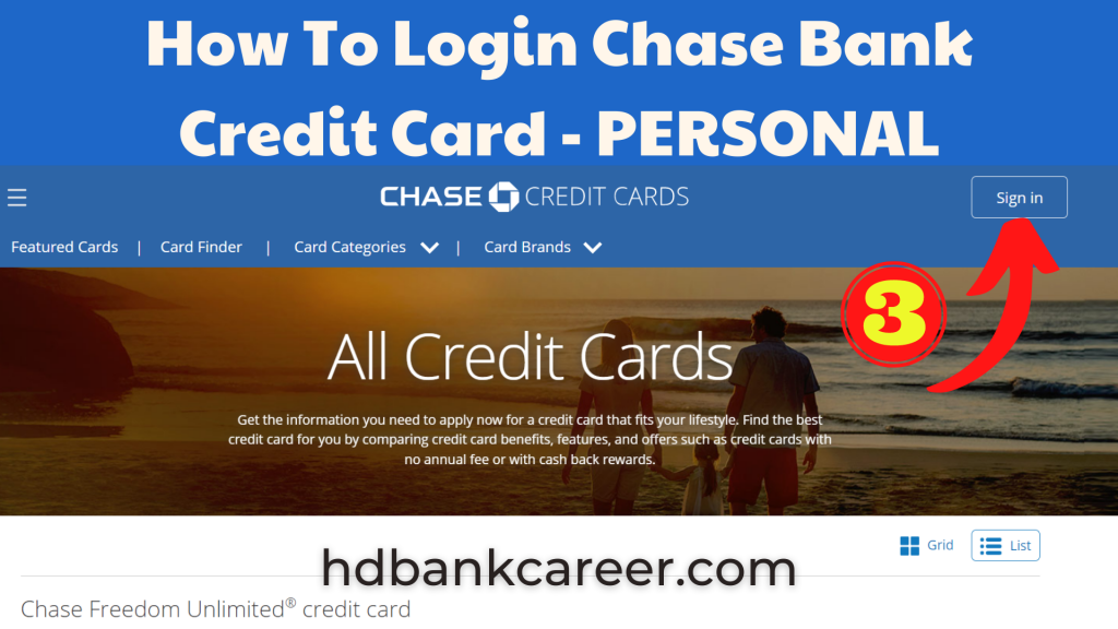 How To Login Chase Bank Credit Card - PERSONAL