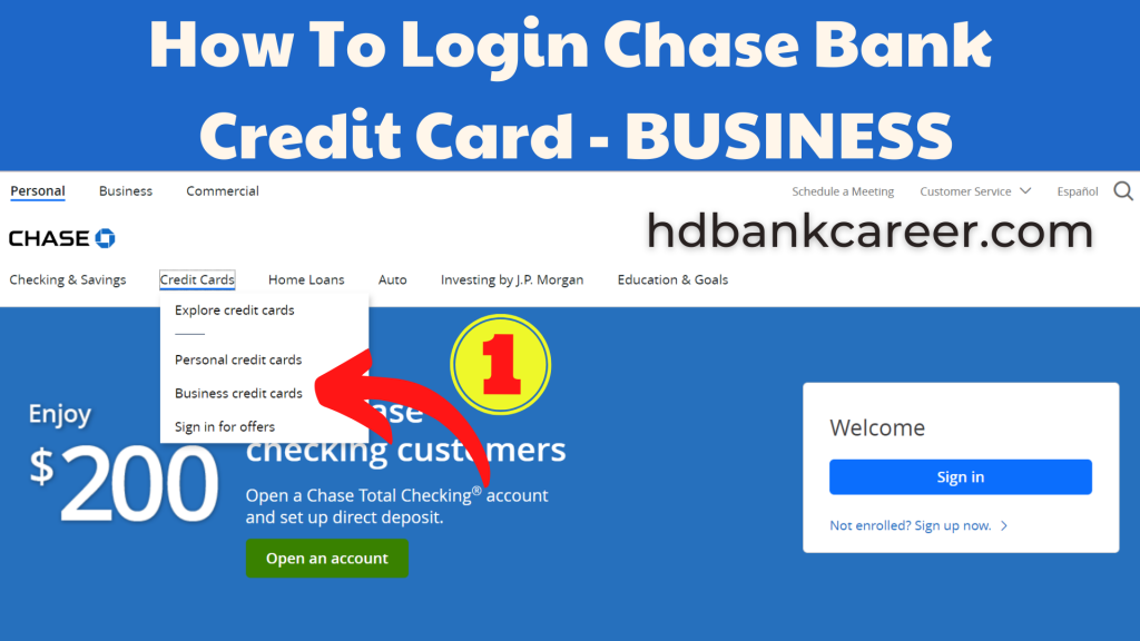 How To Login Chase Bank Credit Card - BUSSINESS