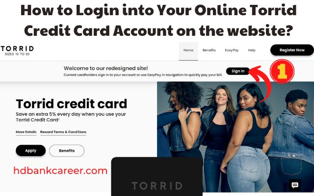 Login into Your Online Torrid Credit Card Account on the website