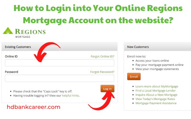 Login into Your Online Regions Mortgage Account on the website