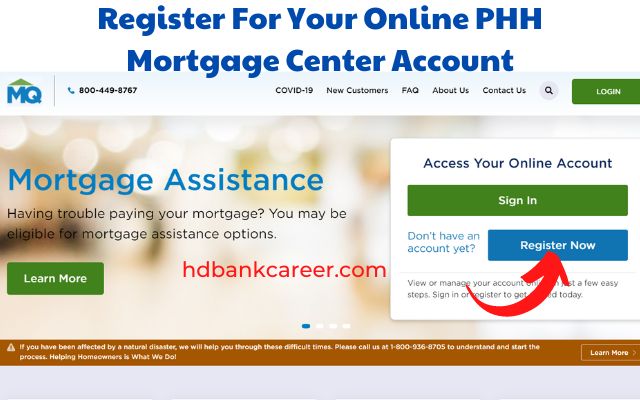 Register For Your Online PHH Mortgage Center Account