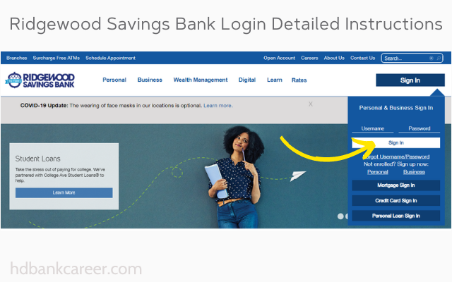Ridgewood Savings Bank Login Detailed Instructions