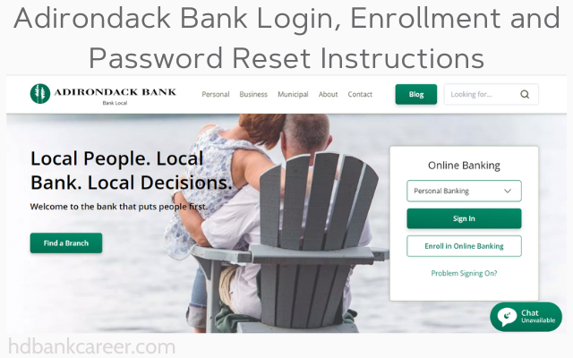 Adirondack Bank Login & Enrollment Online Banking Instructions