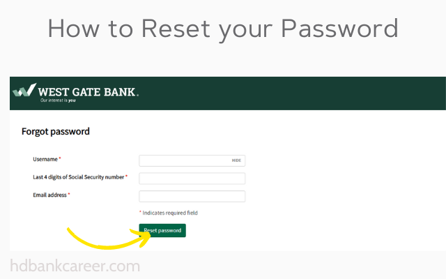 How to Reset your Password