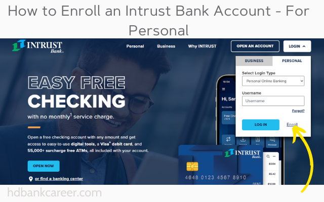 How to Enroll an Intrust Bank Account - For Personal