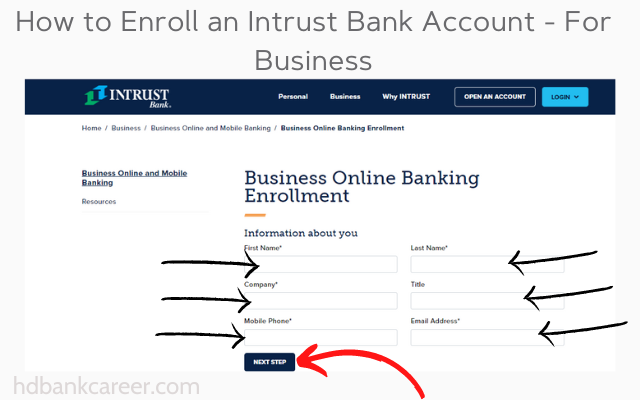 How to Enroll an Intrust Bank Account - For Business