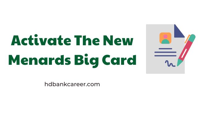 Activate The New Menards Big Card