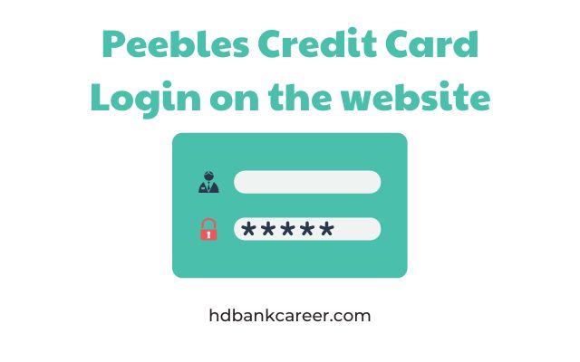 Peebles Credit Card Login on the website