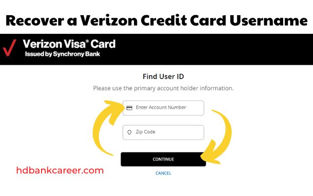 Recover a Verizon Credit Card Username