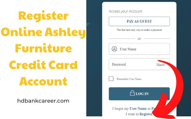 Register Online Ashley Furniture Credit Card Account