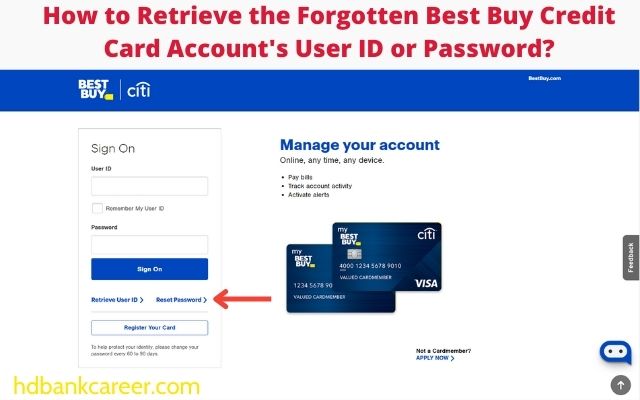 How to Retrieve the Forgotten Best Buy Credit Card Account's User ID or Password?