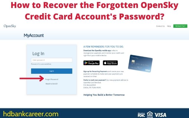 How to Recover the Forgotten OpenSky Credit Card Account