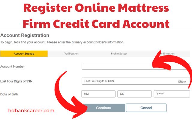 Register Online Mattress Firm Credit Card Account