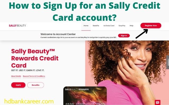 How to Sign Up for an Sally Credit Card account?