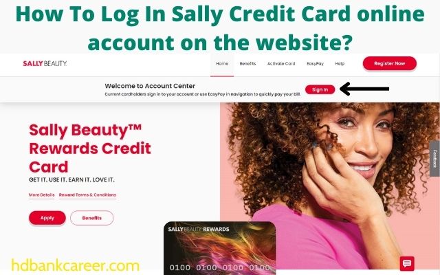 How To Log In Sally Credit Card online account on the website?