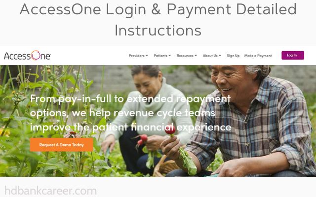 AccessOne Login & Payment Detailed Instructions