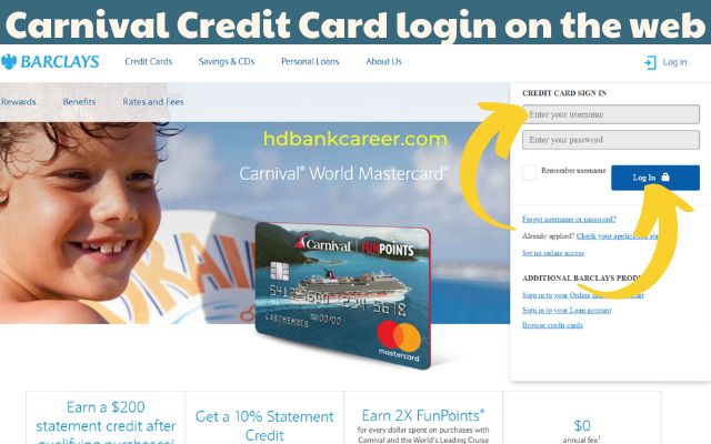 Carnival Credit Card Login, Customer Service & Pay Bill