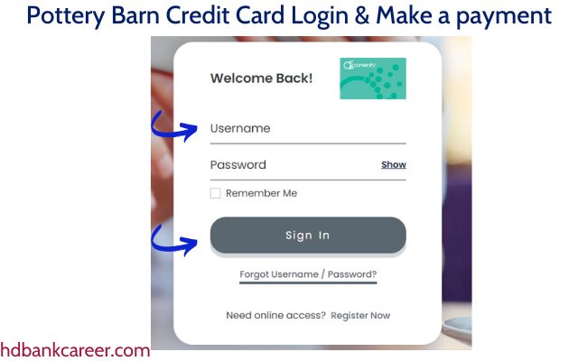 Pottery Barn Credit Card Login & Make your payment