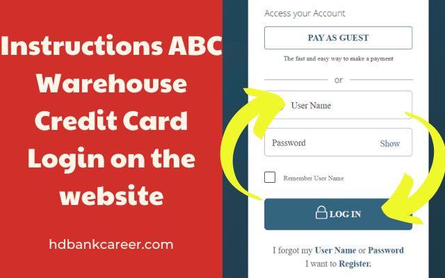 ABC Warehouse Credit Card Login, Payments l Customer Service