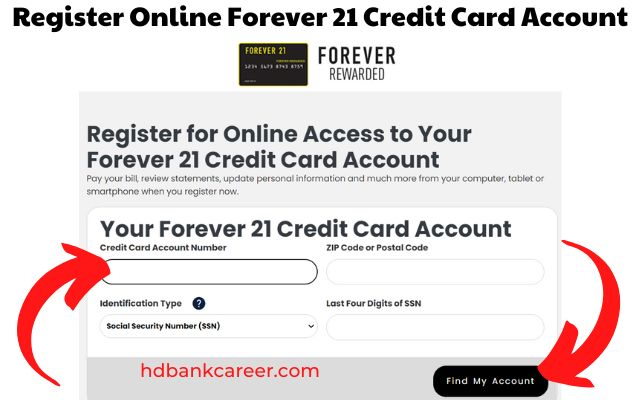 Register Online Forever 21 Credit Card Account