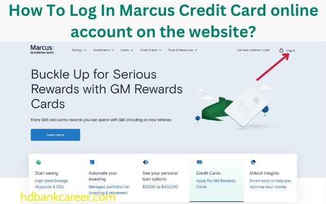 Marcus Credit Card Login & Make Payment | Contact Details