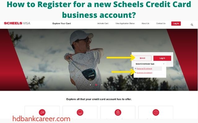 How to Register for a new Scheels Credit Card business account?