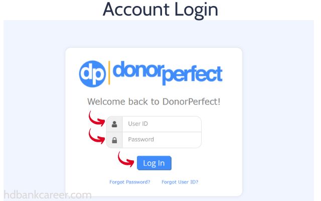 DonorPerfect Login Instructions | Customer Service