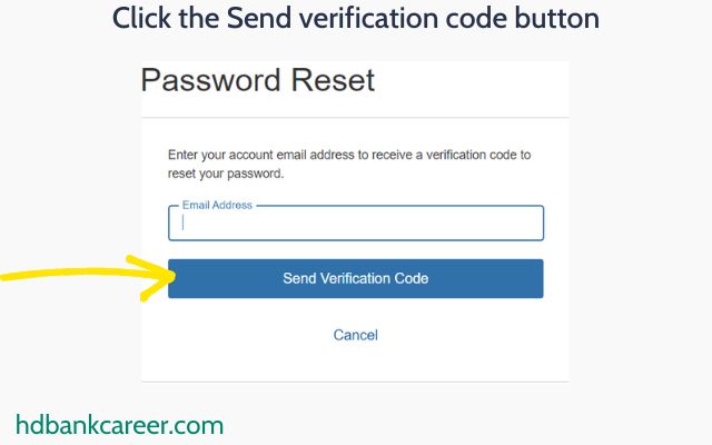 Click the Send verification code button