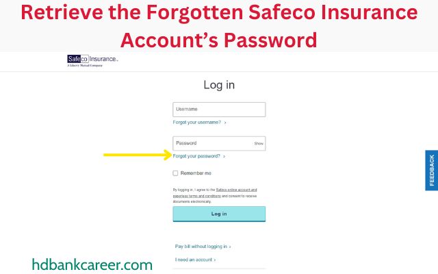 How to Retrieve the Forgotten Safeco Insurance Online Account’s Password?