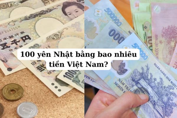 Quy Đổi 100 Yên Nhật Bằng Bao Nhiêu Tiền Việt Nam