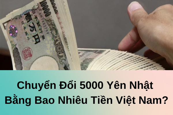 Chuyển Đổi 5000 Yên Nhật Bằng Bao Nhiêu Tiền Việt Nam